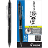 Pilot, FriXion Clicker Erasable Gel Pens, Fine Point 0.7 mm, Pack of 12, Blue - Black
