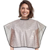 Waterproof unisex-adult Hair Dye Cape,Short Comb-Out Capes for Hair Stylist,Makeup Apron for Hair Color, - Gray