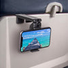 Perilogics Universal in Flight Airplane Phone Holder Mount. Hands Free Viewing with Multi-Directional Dual 360 Degree Rotation. Pocket Size Must Have Airplane Travel Essential Accessory for Flying - Black