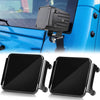 2PCS Pod Light Covers Amber 3 Inch LED Light Bar Cover Amber LED Pods 3x3 Square Work Lights Cube Covers Ditch Pods PC Lens Cover - Black