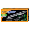 BIC Gelocity Quick Dry Blue Gel Pens, Medium Point (0.7mm), 12-Count Pack, Retractable Gel Pens With Comfortable Full Grip - Black