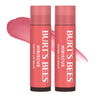 Burt's Bees Lip Tint Balm Stocking Stuffers Gifts, Long Lasting 2 in 1 Duo Tinted Balm Formula, Color Infused with Hydrating Shea Butter for a Natural Looking Buildable Finish, Petal Rose (2-Pack) - Hibiscus