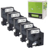 7-Pack Replace DYMO D1 Label Tape 45010 45013 45016 45017 45018 45019 45021 D1 Refills Compatible DYMO LabelManager 160 280 420P PnP 220P 360D 450 210D, 1/2” W x 23’ L, 12mm x 7m - White on Black