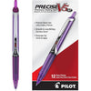 Pilot, Precise V5 RT Refillable & Retractable Rolling Ball Pens, Extra Fine Point 0.5 mm, Blue, Pack of 12 - Purple