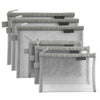 Clear Cosmetic Bags Zip Makeup Mesh Bags Pencil Case Pouch Travel Toiletry Kit Set Storage Case ((6A+5A)*3 Grey) - (6A+5A)*3 Grey