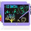 TEKFUN LCD Writing Tablet Doodle Board, 10inch Colorful Drawing Pad for Kids, Mess Free Coloring for Toddlers, Toys Gifts for 3 4 5 6 7 8 Year Old Girls Boys (Pink) - Purple