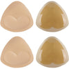 SERMICLE Self-Adhesive Bra Pads inserts, Removeable Silicone Triangle Push Up Pads - Beige