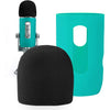 YOUSHARES 2PCS Blue Yeti Pop Filter for Blue Yeti Microphone, Yeti Foam Windscreen with Dead Cat Blue Yeti Mic Cover for Yeti Mic and Blue Yeti Pro USB Microphone - Green