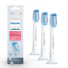 Philips Sonicare Genuine Sensitive Replacement Toothbrush Heads for Sensitive Teeth, 3 Brush Heads, White, HX6053/64 - White