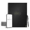 Rocketbook Core Reusable Spiral Notebook, Letter Size 8.5x11, Black - Dotted Pages, App-Connected, Erasable, Durable Cover, Ideal for School, Work, and Creative Projects - Black