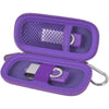 USB Flash Drive Case, SD Card Holder Compatible with Thumb Drive, Memory Cards, SDXC SDHC Storage Bag, Electronic Accessories Organizer for SanDisk for Samsung for Inland (Black) - Purple