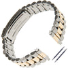 Gilden Unisex Non-Expansion 18-23mm Stainless Steel Watch Band 1536 - Two Tone