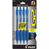 Pilot, G2 Premium Gel Roller Pens, Bold Point 1 mm, Pack of 4, Blue - Blue