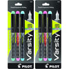 PILOT Pen 90029 Precise Varsity Pre-Filled Fountain Pens, Medium Point Stainless Steel Nib, Black/Blue/Red/Pink/Green/Purple/Turquoise, 7-Pack Pouch - Green/Pink/Turqouise