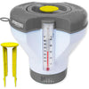HYDROTOOLS BY SWIMLINE 8715 Mini Chemical Dispenser For Spas and Personal Pools| Compatible With Bromine & Chlorine Supports 1’’ Tablets | Adjustable Control Ring For Customizable Flow Rate - Smart Refill W/ Thermometer