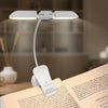Vekkia 14 LED Rechargeable Book Light for Reading at Night, Eye-Care Reading Light for Books in Bed, 180° Adjustable, Clip on Lamp, 3 Color Temperatures, Lightweight, Present for Reader - White