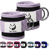 Slim Panda Ankle Strap for Cable Machine,Ankle Cuff for Kickbacks, Booty Hip Abductors,Glute Workouts, Leg Extensions, Curls for Men and Women, Adjustable with Double D-Rings - Lavender