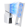 KIWIHOME Cooling Fan for PS5 Accessories, Upgraded Quiet Cooler Fan with Auto Speed, Controller USB3.0 Port & LED for PS5 2020 Only, Not for PlayStation 5 Slim/Pro, White - Full White