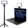Lume Cube Video Conference Lighting Kit | Live Streaming, Video Conferencing, Remote Working | Lighting Accessory for Laptop, Adjustable Brightness and Color Temperature, Computer Mount Included - Lighting Kit with Laptop Clip & Stand