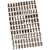 Hy-Ko Packaged Numbers & Letters, DIY Address Number Stickers for Deliveries and Navigation, Self-Adhesive House Decals for Siding, Door, Mailboxes - Black