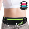 Slim Running Belt Fanny Pack,Waist Pack Bag for Hiking Cycling Workout,Reflective Runners Belt Jogging Pouch,Travelling Money Phone Holder for Running Gear Accessories - Black