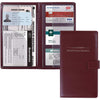 GNEGNI Leather Car Registration and Insurance Card Holder, Auto Truck Document Holder Vehicle Glove Box Paperwork Organizer Wallet with Magnetic Closure for License, Cards & Essential Documents - Wine Red