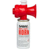 SABRE Sport and Safety Horn, 130 dB Air Horn, 60 ¼ Second or 25 ½ Second Bursts, Audible Up to 1/2-Miles (804-Meters), Perfect for Use at Sporting Events, Boating, Camping, Hiking - Red