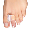 ZenToes Gel Toe Separators for Overlapping Toes, Bunions, Big Toe Alignment, Corrector and Spacer - 4 Pack (White) - Glitter