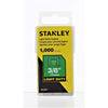 Stanley Tra206T 3/8 Inch Light Duty Staples, Pack of 1000(Pack of 1000) - Metal