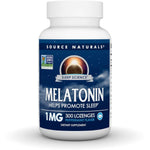 Source Naturals Melatonin Helps Promote Sleep* 1 mg - 300 Peppermint Flavored Lozenges - My Store