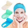 Whaline 3Pcs Spa Facial Headband Make Up Wrap Head Terry Cloth Headband Adjustable Washable Towel for Face Washing Shower Skincare Facial Treatment Sport Fits Makeup (White, Black, Gray) - Blue, Green, Yellow