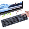 Keyboard Cover for Dell KB216 KB216b KB216t KB216d KB216p Wired & KM636 & Dell Optiplex 5250 3050 3240 5460 7450 7050 & Dell Inspiron AIO 3475/3670/3477 All-in one Desktop Keyboard Protector -Clear - Black