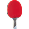 JOOLA Omega Speed - Table Tennis Racket for Advanced Training with Flared Handle - Tournament Level Ping Pong Paddle with Vizon Table Tennis Rubber- Designed for Speed - Light Blue (Red/Black)