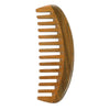 Louise Maelys Hair Comb Wooden Wide Tooth Combs for Curly Hair Detangling Sandalwood - Moon comb