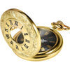 Vintage Pocket Watch Steel Men Quartz Pocket Watch with Silver Detachable Chain for Men Birthday Halloween Christmas Fathers Day Wedding Gift - Gold