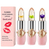 BestLand 6 Pcs/Set Flower Jelly Lipstick Set Temperature Change Moisturizer Long Lasting Nutritious Balm Magic Color Change Lip Gloss - 3Pcs Flower Jelly Lipstick B