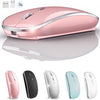 Wireless Mouse for MacBook Pro MacBook Air MacBook Laptop Mac iMac Desktop Computer Chromebook Win7/8/10/11 PC HP Dell Laptop 2.4 USB/USB C Mouse (Rose Gold) - Rose Gold