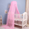Baby Infant Toddler Bed Dome Cots Mosquito Netting Hanging Bed Net Mosquito Bar Frame Palace-Style Crib Bedding Set (White Mosquito Netting Only, Without Stand) - Pink