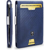 TRAVANDO Mens Wallet with Money Clip AUSTIN RFID Blocking Bifold Credit Card Holder for Men with Gift Box - Blue & Metal
