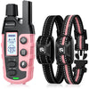 Bousnic Dog Shock Collar 2 Dogs (5-120Lbs) - 3300 ft Waterproof Training Collar for Dogs Large Medium Small with Rechargeable Remote, Beep (1-8) Vibration (1-16) and Humane Shock (1-99) Modes - Pink