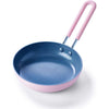 GreenPan Mini Healthy Ceramic Nonstick, 5" Round Egg Pan, PFAS-Free, Dishwasher Safe, Stay Cool Handle, Yellow - Pink