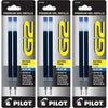 Pilot, G2 Gel Ink Refills, Fine Point 0.7 mm, Black, Pack of 6 - Blue