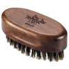 BFWood Boar Bristle Beard Brush - Black Wood Walnut Military Style, Men's Wooden Mustache Brush - Black
