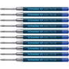 Schneider Slider 755 XB (Extra Broad) Ballpoint Pen Refill, 1.4 mm, ISO Format G2, Blue Ink, Box of 10 Refills (175503) - Blue