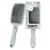 Conair Velvet Touch Paddle Cushion hair brush - Detangling hairbrush - curly or straight styles - men or women - detangler - features soft touch handle - Sage Green - Sage Green
