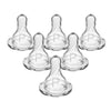 Dr. Brown’s Natural Flow Y-Cut Narrow Baby Bottle Silicone Nipple, Ideal for Thicker Liquids, 9m+, 100% Silicone Bottle Nipple, 6 Count - 1 Preemie Flow, Slowest Flow, 0m+