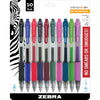 Zebra Pen Sarasa Dry X20 Retractable Gel Pens, 0.7mm Medium Point, Assorted Ink Colors with Rapid Dry Ink Technology, Ideal for Office Supplies and School Supplies, 10-Pack (46881) - Fashion Assorted A