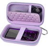 MP3 & MP4 Player Case for Luoran/for innioasis/for TIMMKOO/for MYMAHDI/for Phinistec/Music Players Bluetooth. MP3 Player for Kids Storage Box Fit for Earbuds, USB Cable and More (Bag Only) - Purple