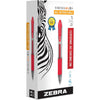 Zebra Pen Sarasa Dry X20 Retractable Gel Pen, Fine Point, 0.5mm, Blue Ink, 12-Pack (46720) - Red