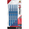 Pilot Precise V5 Rollerball Pens, Extra Fine Point 0.5 mm Blue Pens, Blue, Pack of 5 - Ideal for School, Journaling & Office Writing - Blue
